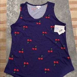 Lularoe Tank Top Cherries XL NWT